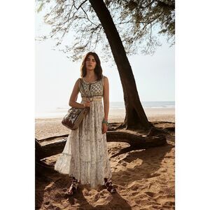 Myra Bag Handmade Sonoma Shoulder Bag Upcycled Canvas & Cowhide Leather